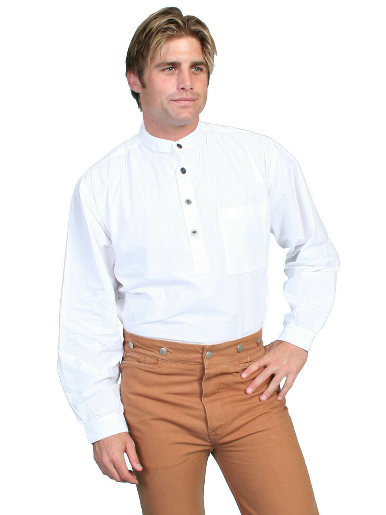 Scully Rangewear Men's 100% Cotton L/S Big Pullover Western Shirt 3X-4X RW013X