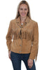 Scully Women's Suede Snap Fringe Jacket L1016