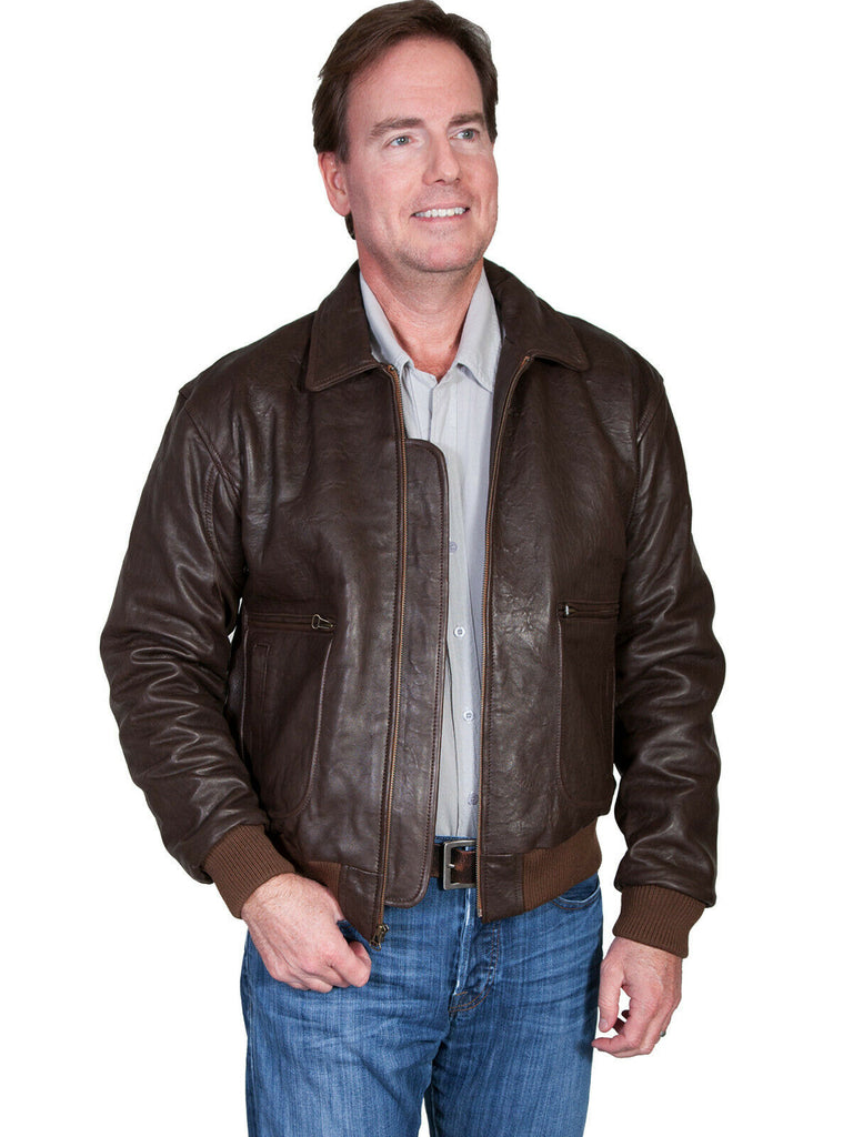 Scully Leather Men's Lamb Bi-Swing Bomber Jacket 714