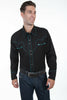 Scully Men's Shirt Western Poly Blend Candy Cane Piping Long Sleeve P-726