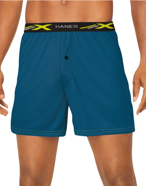 X-Temp® 4-Way Stretch Performance Mesh No Gap Fly Boxer Briefs 2X 3-Pack