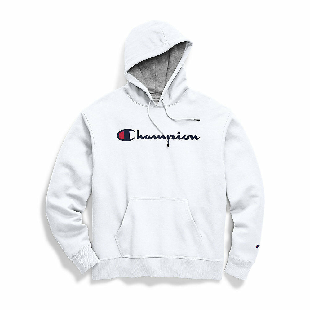Champion Men's Powerblend® Pullover Hoodie, Script Logo GF89H Y06794