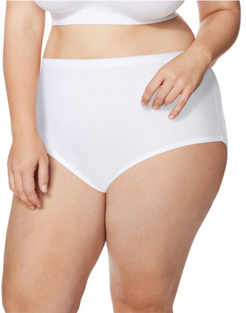 Just My Size Cool Comfort™ High-Waist Women's Cotton Brief Panties 5 Pack 1615C5