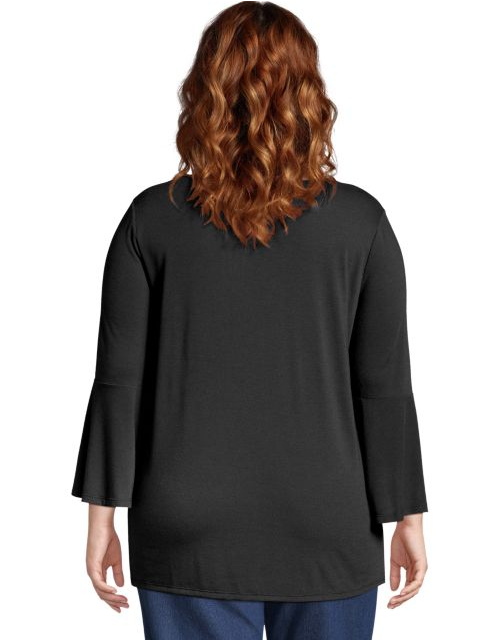 JMS Bell Sleeve Pintuck Tunic OJ938