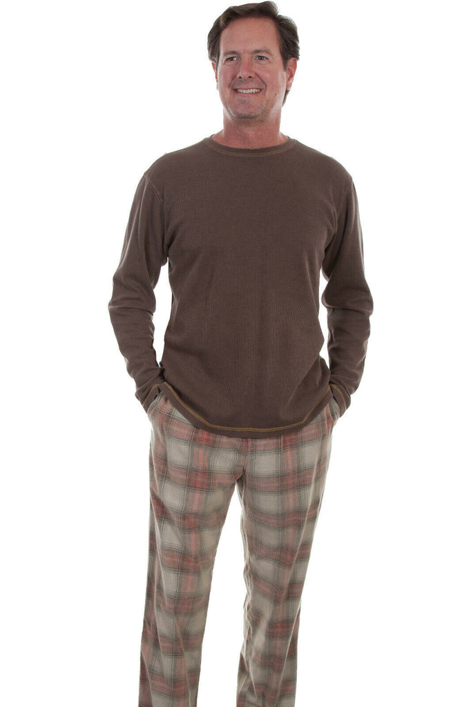 Scully Men's 100% Cotton Plaid Lounge Pants TR-077