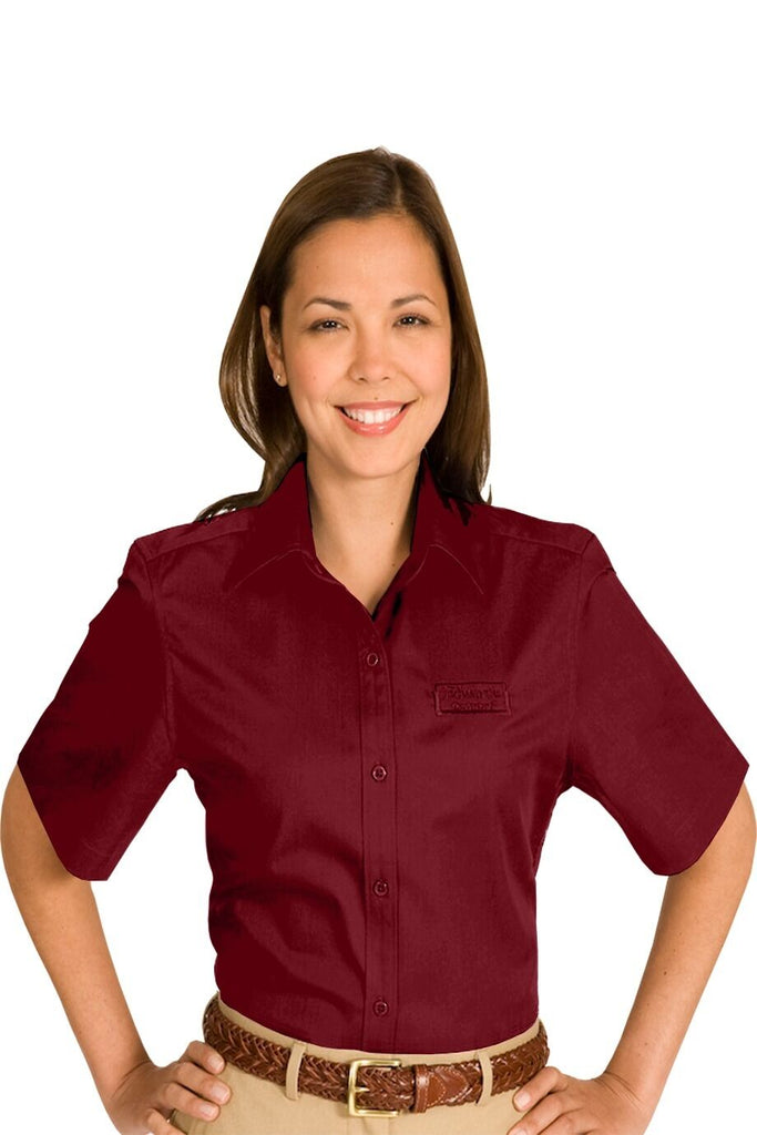 Cotton + Twill Short Sleeve Blouse 5740