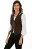 Scully Women's Boar Suede Laced Vest L755