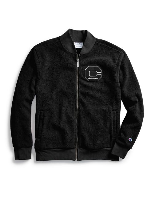 Men's Heritage Sherpa Jacket, Felt Block C Logo