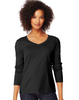 Hanes Women's Long-Sleeve V-Neck T-Shirt O9142