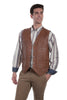 Scully Leather Men's Lambskin or Suede Snap Vest 507