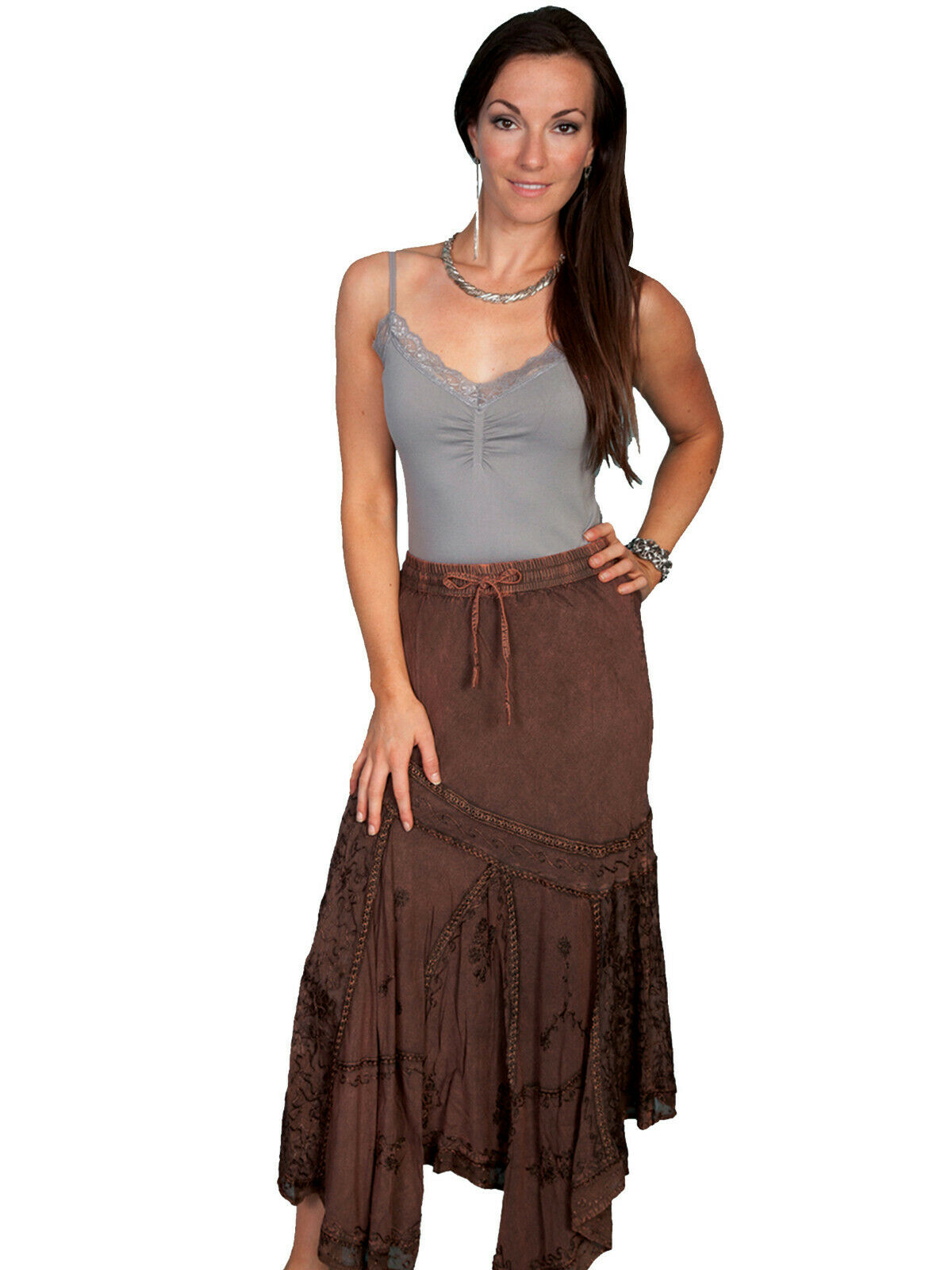 Scully Women's Multi-Fabric Skirt HC64