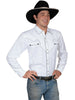 Scully Western Big Men's Polyester Long Sleeve Candy Cane Western Shirt P-726X