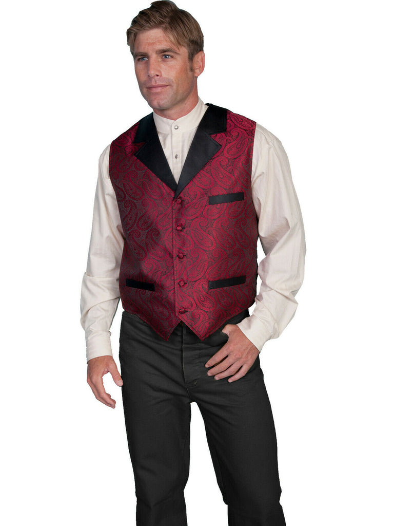 Scully RangeWear Men's Polyester Notch Lapel Smoking Vest RW210