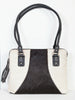 Scully Leather Handbag Womens Black/White Hair on Calf Shoulder Tote B104