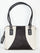 Scully Leather Handbag Womens Black/White Hair on Calf Shoulder Tote B104