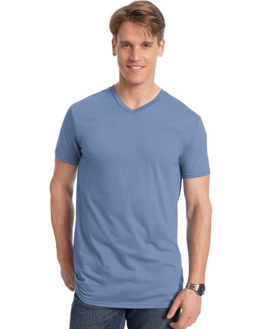 Hanes Men's Nano-T V-Neck T-Shirt 498V