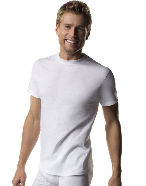 Hanes Men's White Crew Neck T 3-Pack 2135