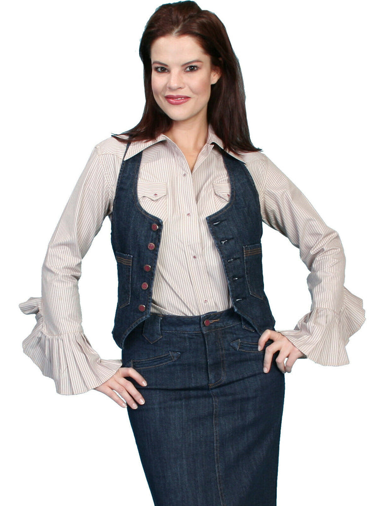Scully Ladies Denim Vest SH2006