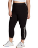 Women's Plus Authentic 7/8 Leggings, Vertical Shadow Logo