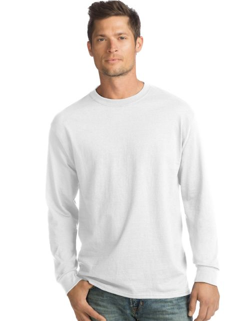 Hanes ComfortSoft® Men's Long-Sleeve T-Shirt 4-Pack O5286