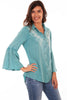 Scully Women's Embroidered Blouse HC586