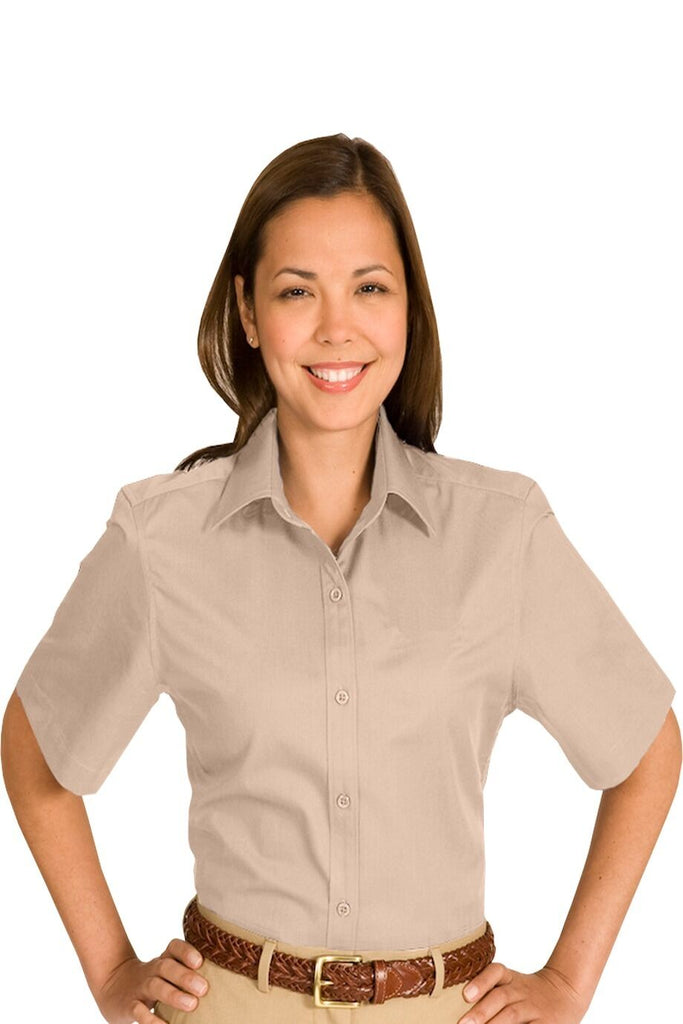 Cotton + Twill Short Sleeve Blouse 5740