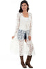 Scully Women's Boho Lace Flare Sleeve Duster HC575