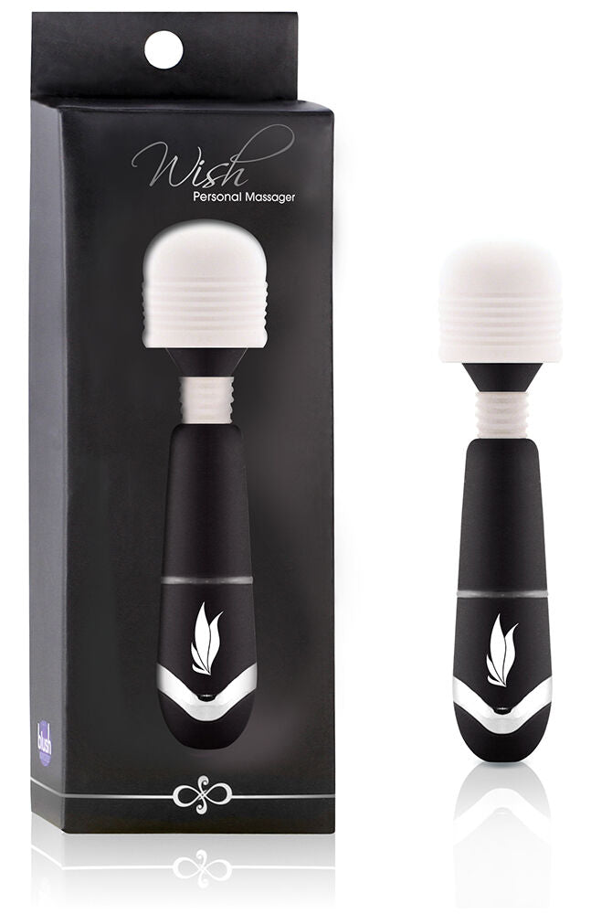 BLUSH NOVELTIES WISH PERSONAL MASSAGER BLACK BN11515