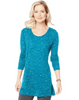 Women's Hanes Lightweight Space-Dye Vented Tunic O9300