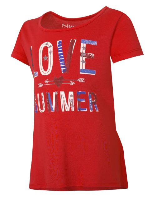 Hanes Girls' Mystical Beast Peplum Tee HNK295