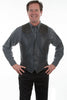 Scully Men's Lamb Vest with Caiman Inlays 956