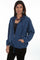 Scully Womens Dark Blue 100% Cotton Zip Front Hoodie PSL-242