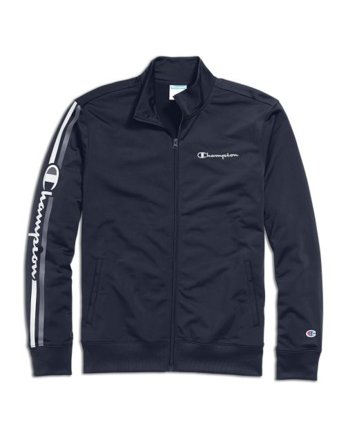 Champion Men's Track Jacket, Vertical Logo V3391 550318