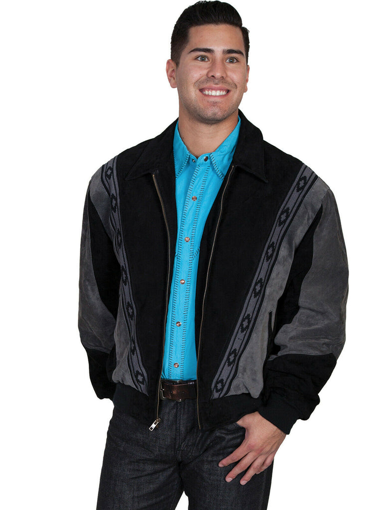 Scully Leather Men's Two-Tone Boar Suede Rodeo Jacket 62