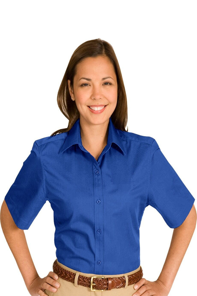 Cotton + Twill Short Sleeve Blouse 5740