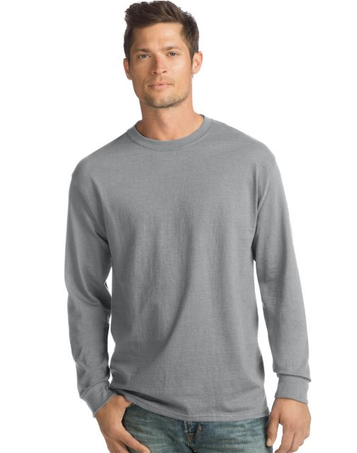 Hanes Men's TAGLESS® Comfortsoft® Long-Sleeve T-Shirt 5288