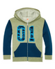 Hanes Boys' Graphic Fleece Colorblock Full Zip Hoodie D264
