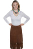 Scully Women's Lamb Suede Fringe Skirt L738