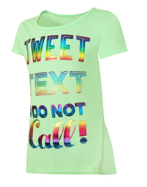 Hanes Girls' Mystical Beast Peplum Tee HNK295