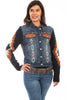 Scully Women's Azrec Embroidered Denim Jacket HC639