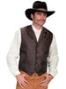 Scully Men's Cream Polyester Paisley Vest RW093