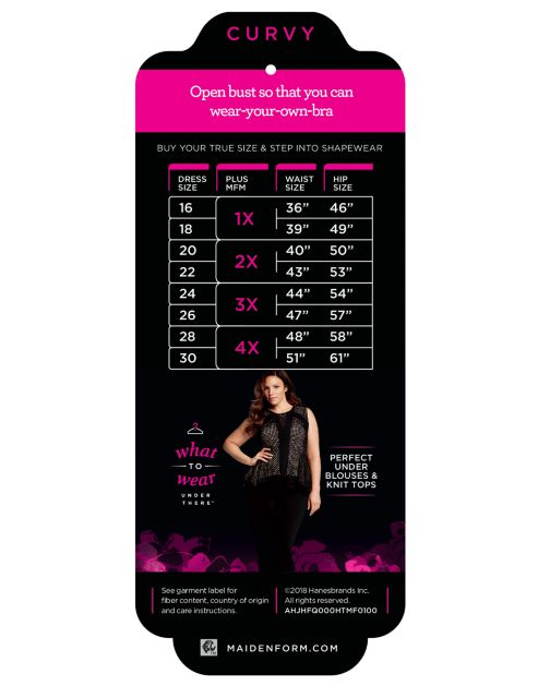 Maidenform Firm Foundations Curvy WYOB Torsette DM1026