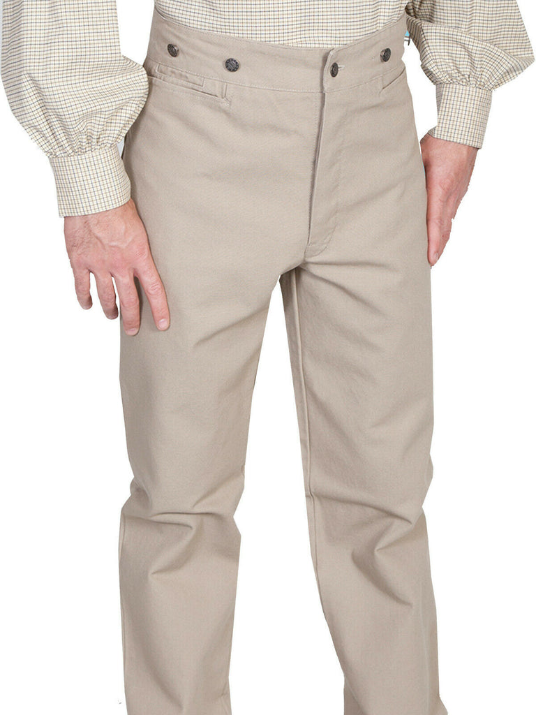 Scully Men's Wahmaker Button Fly Frontier Pant 100% Cotton 564562