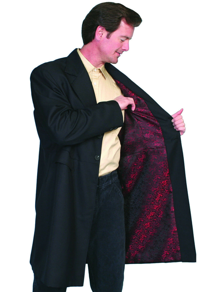 Scully Wahmaker Big Men's Wool Blend Dragon Lining Frock Coat 538489DX