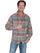 Scully Men's Multi 100% Cotton Cord Plaid Long Sleeve Shirt TR-055