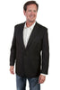 Scully Men's Black Polyester Western Blazer P-656S