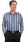 Scully Men's 100% Cotton Stripe Long Sleeve Western Shirt PS-213
