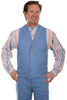 Scully Rangewear Men's 100% Cotton Canvas Western Vest Big & Tall RW041X