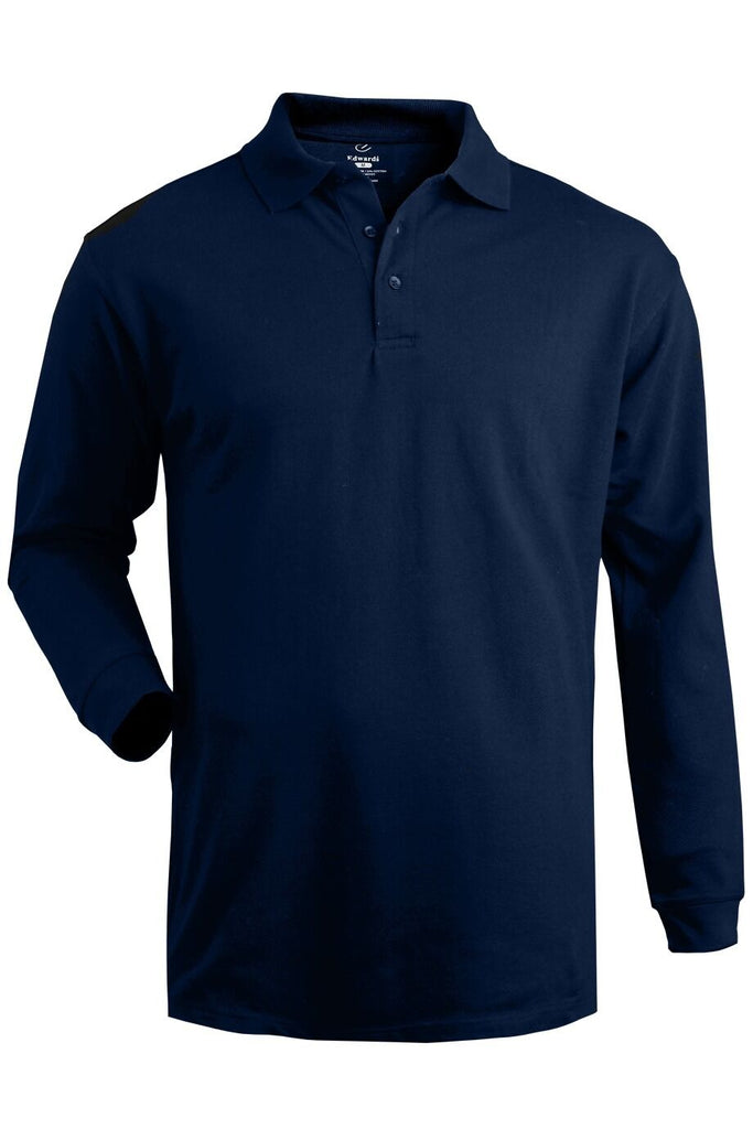 Men's Long Sleeve Pique Polo 1515
