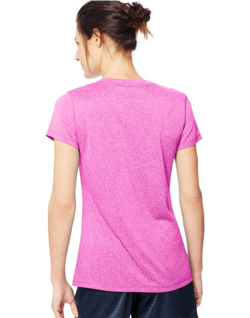 Hanes Sport™ Women's Heathered Performance V-Neck Tee O9032